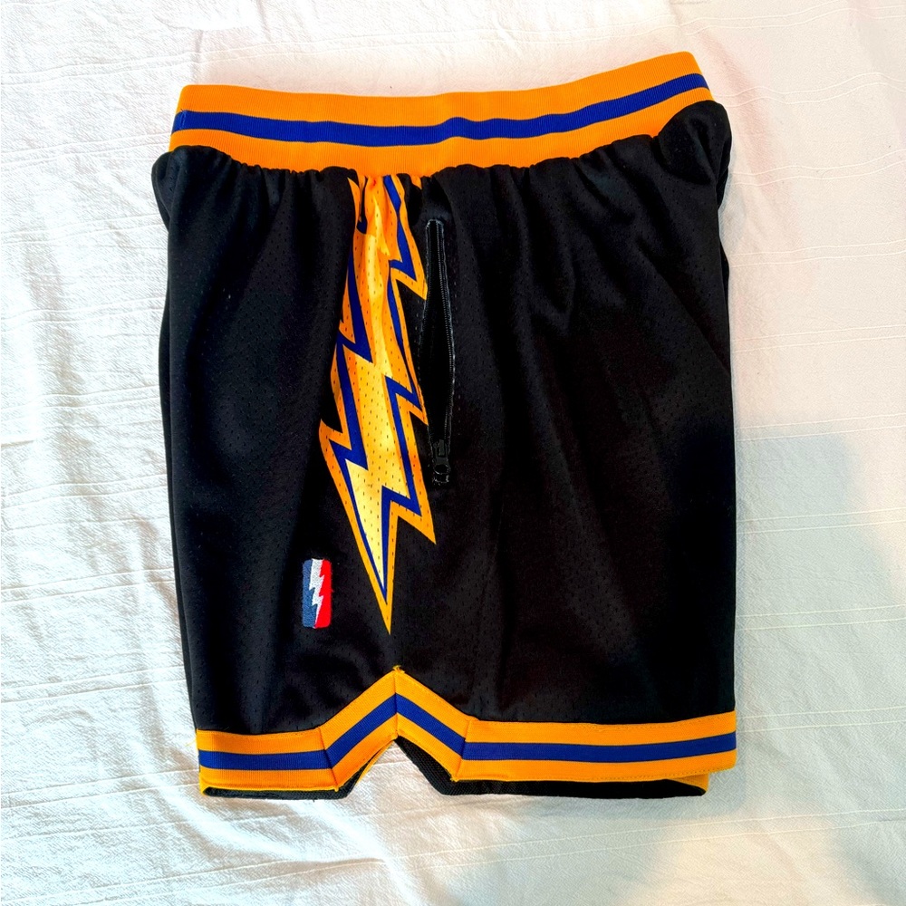 Collect+select Warrior themed shorts.